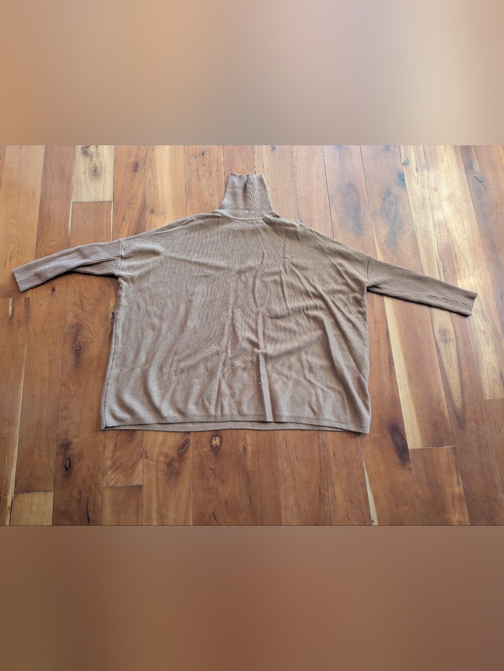 Joseph A Crewneck Sweater in Warm Camel Brown